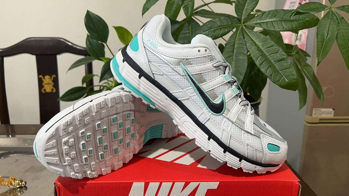 Nike P-6000 Sneakers in White Turquoise BV1021-104 - product image from the listing.
