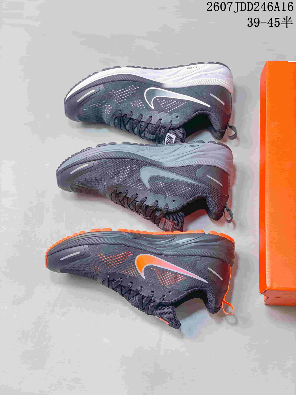 Nike Zoom Pegasus 9X Running Sneakers in Dark Gray CZ6720-001 - product image from the listing.