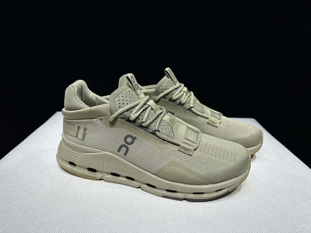 Olive Green On Cloudnova 2 Sneakers - product image from the listing.