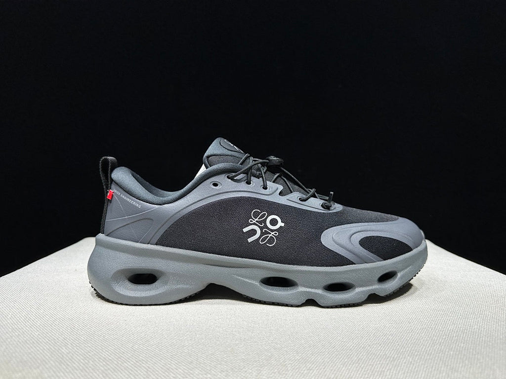On x Loewe Cloudventure 3.0 Sneakers, in Black and Grey - product image from the listing.