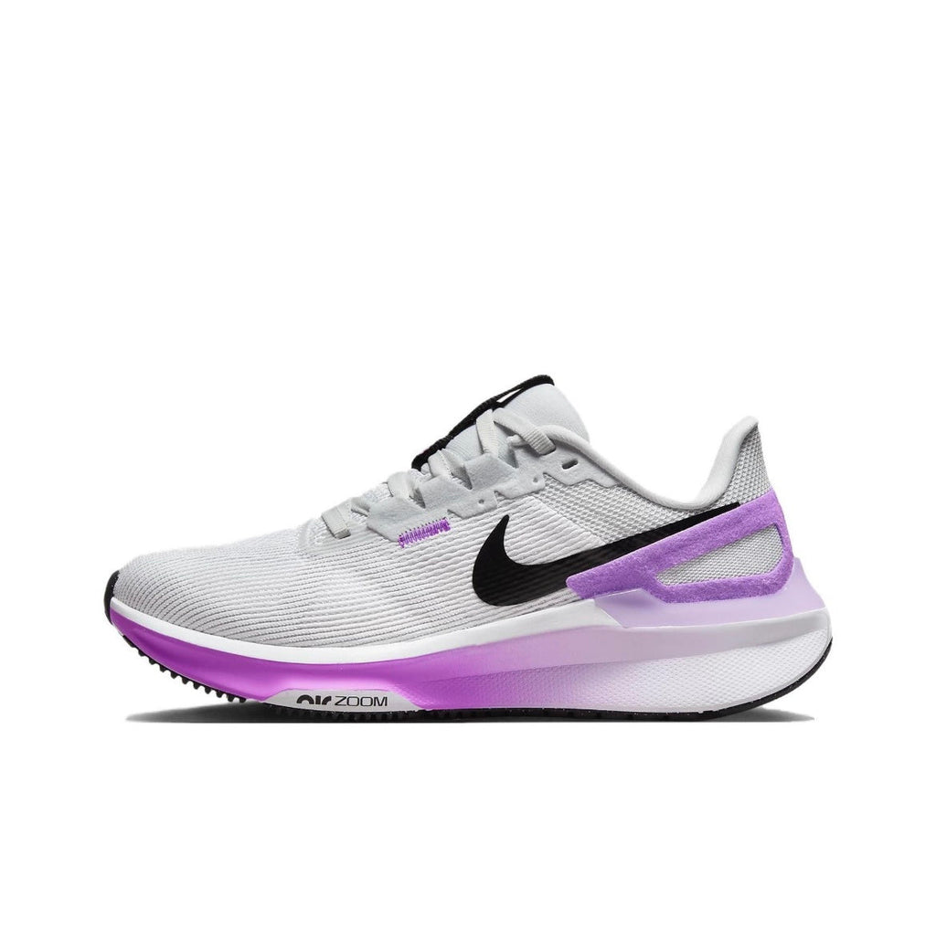 Nike Structure 25 Running Shoes in White Purple DJ7884-100 - product image from the listing.