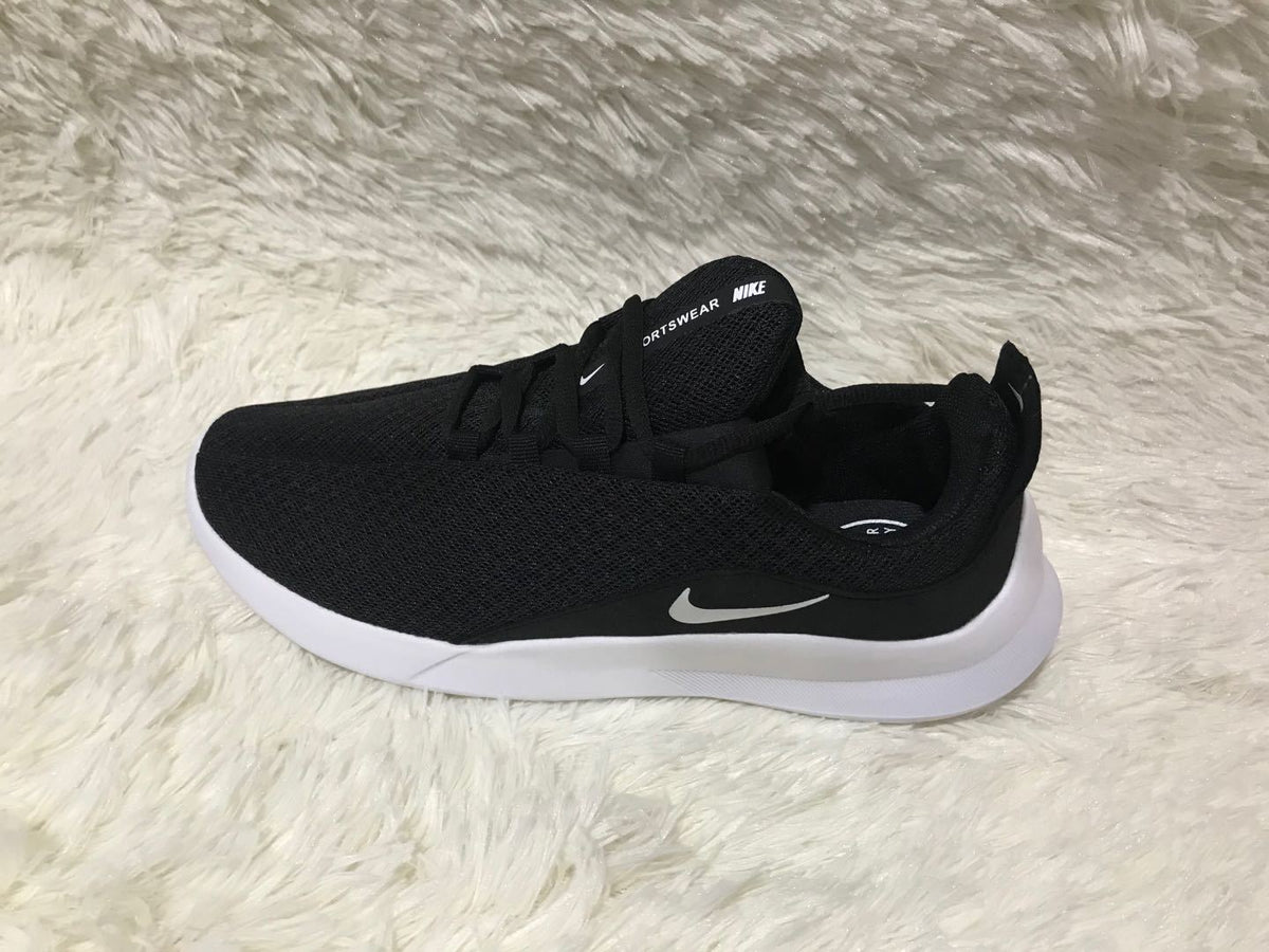 Nike Low-Top Sneakers in Black and White Knit - product image from the listing.