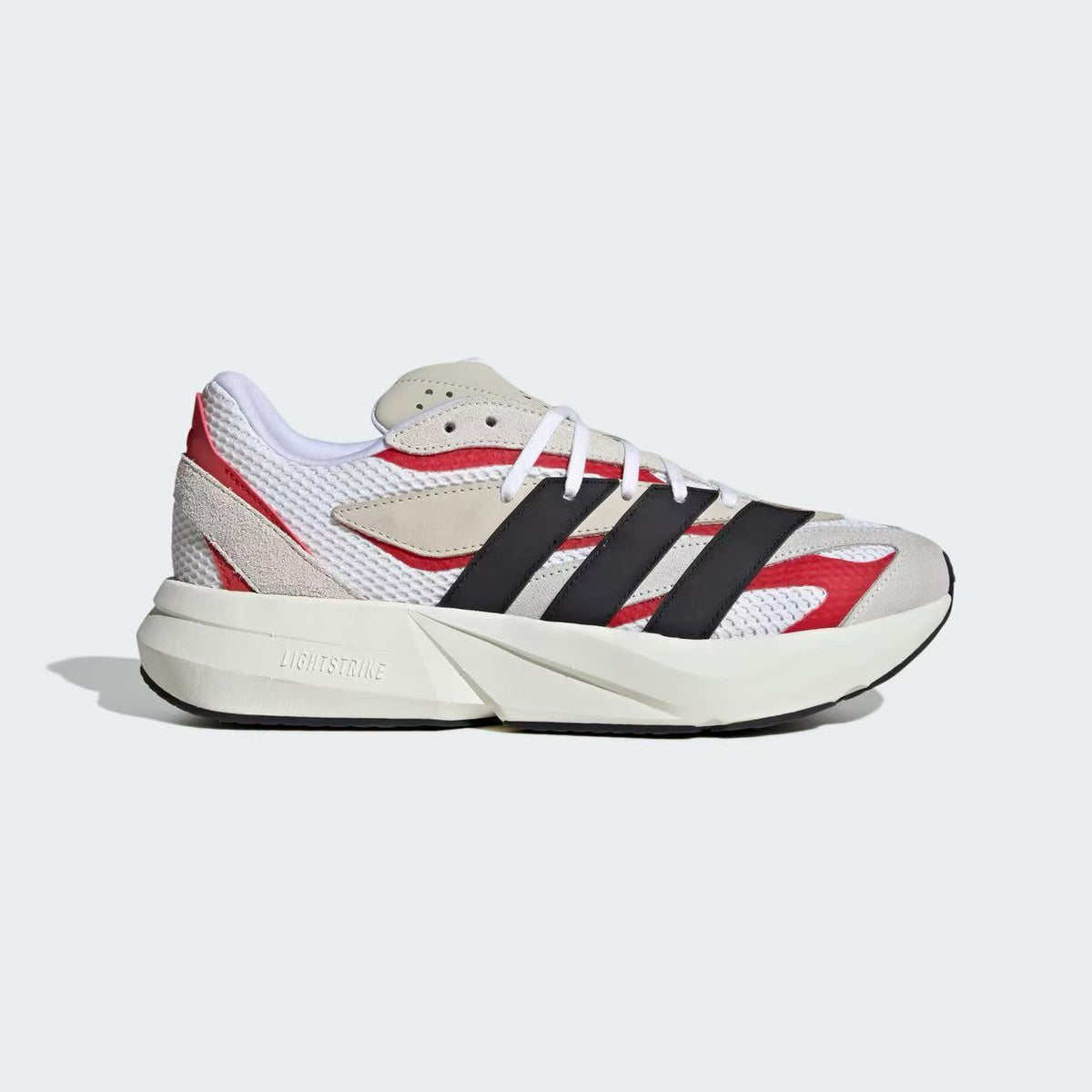 Adidas JQ9967 Running Shoes, White, in Red and Black - product image from the listing.
