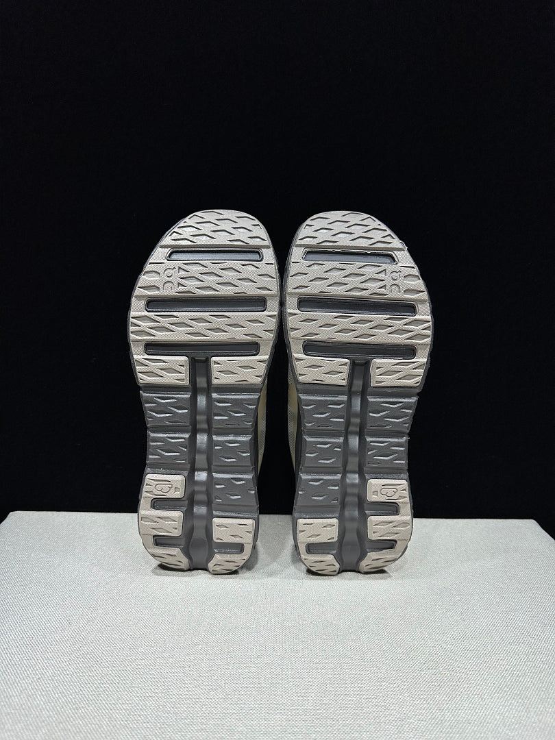 On Cloudtilt Remix Trainers in White and Pebble - product image from the listing.