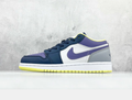Navy and Purple Jordan DJ4342-400 Low-Top Sneakers - product image from the listing.