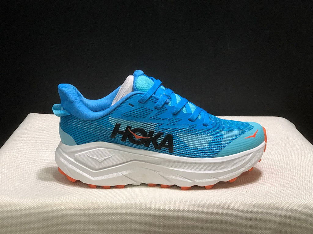 HOKA Challenger 8 Trail Running Shoes, in Blue - product image from the listing.