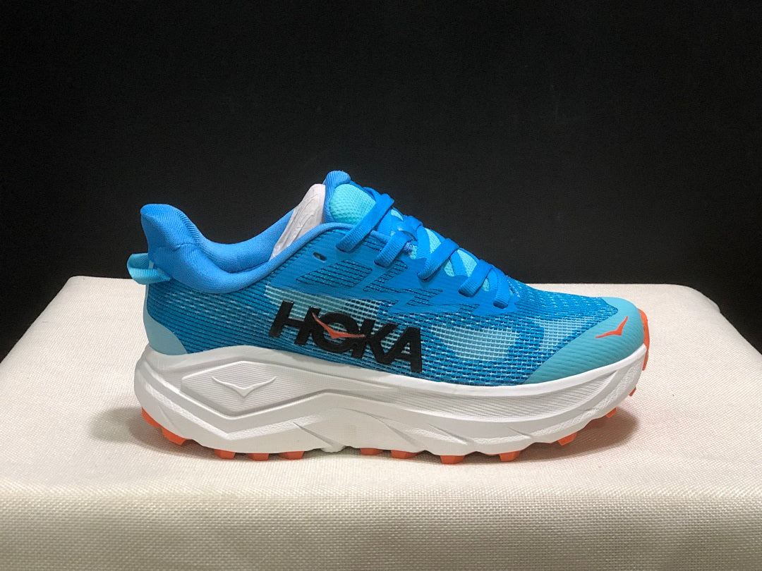 HOKA Challenger 8 Trail Running Shoes, in Blue - product image from the listing.