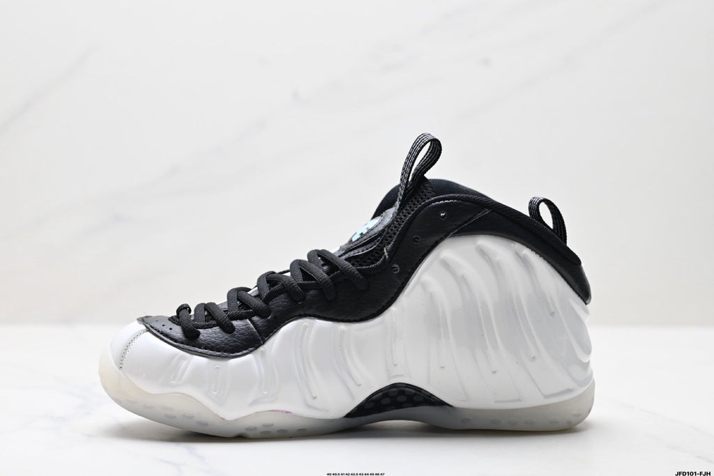 Nike Air Foamposite One Penny Sneakers in White and Black - product image from the listing.