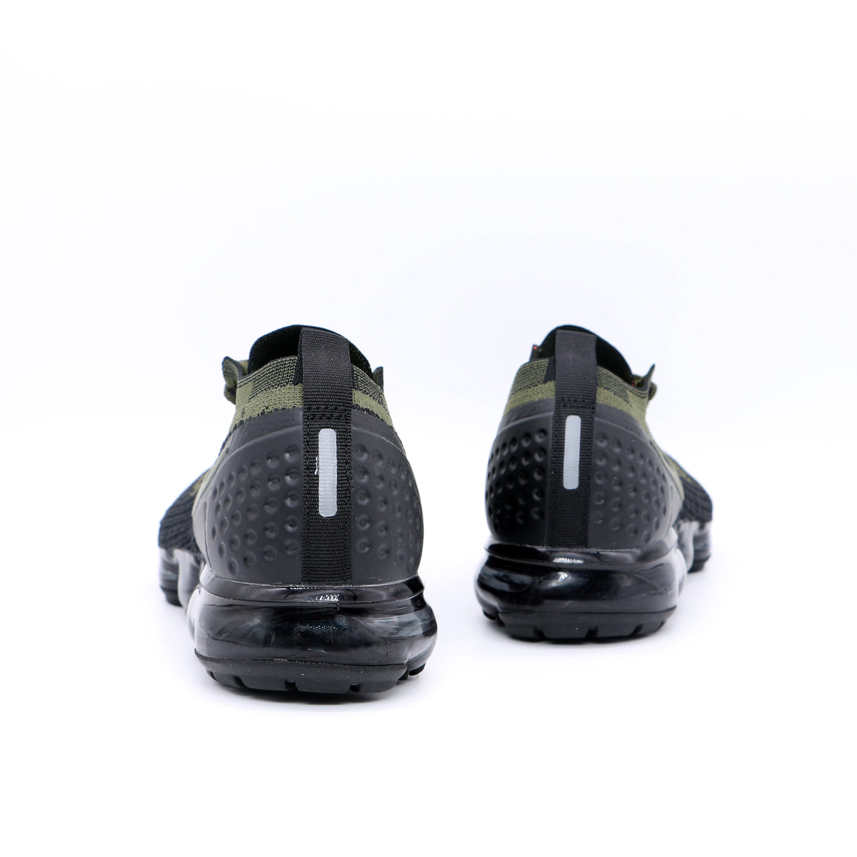 Nike Air VaporMax Flyknit Trainers, Olive Black, 942842-0089 - product image from the listing.