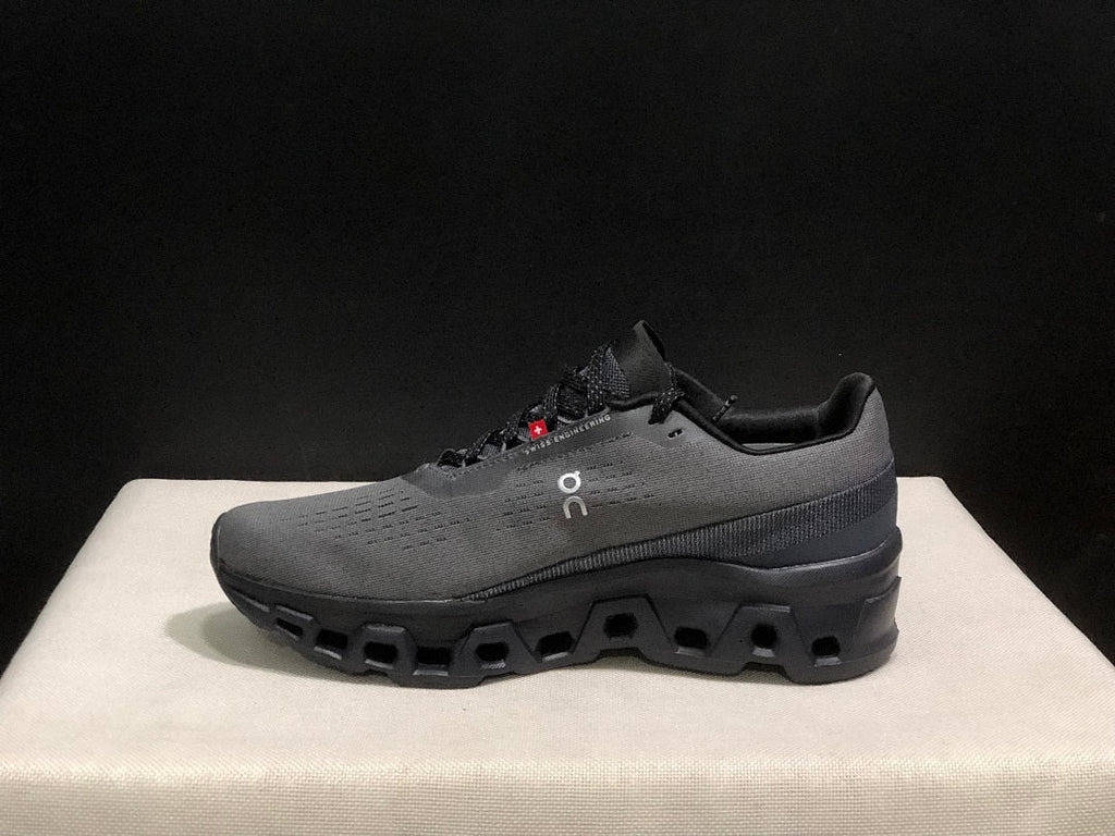 Gray and Black On Cloudmonster 2 Running Shoes - product image from the listing.