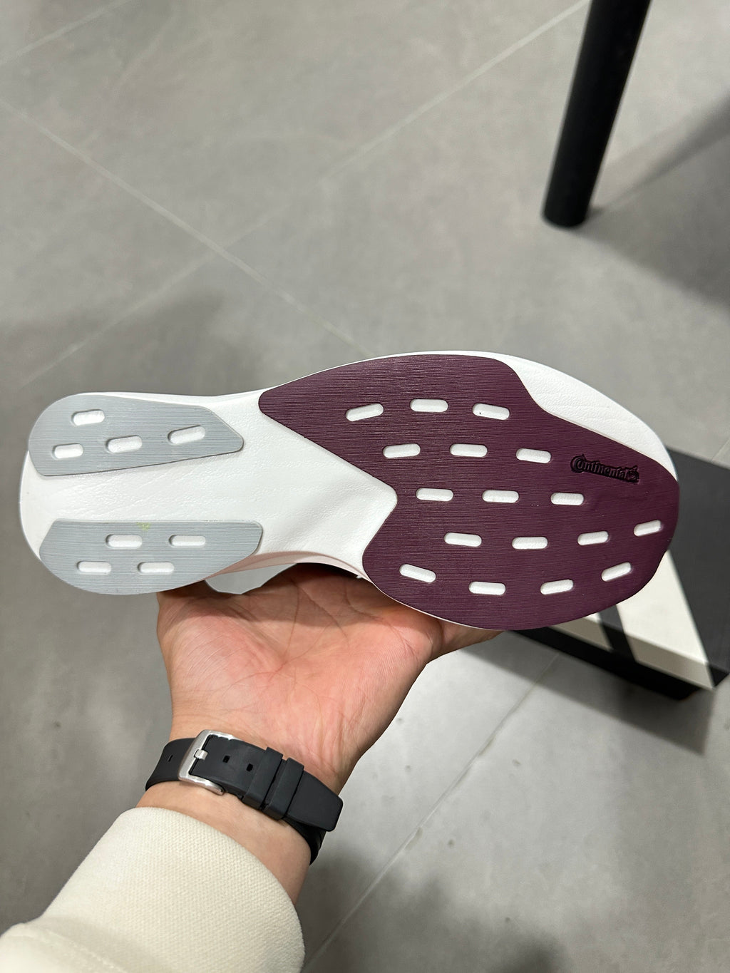 Adidas Lightstrike Pro Running Shoes in White Burgundy JQ4566 - product image from the listing.