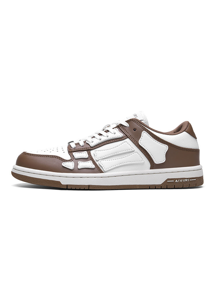 Brown and White AMIRI Low-Top Sneakers - product image from the listing.