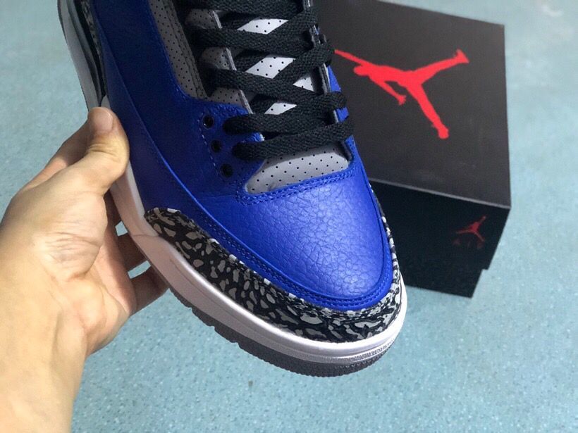 Jordan 3 Retro Sneakers in Royal Blue Grey CT8532-400 - product image from the listing.