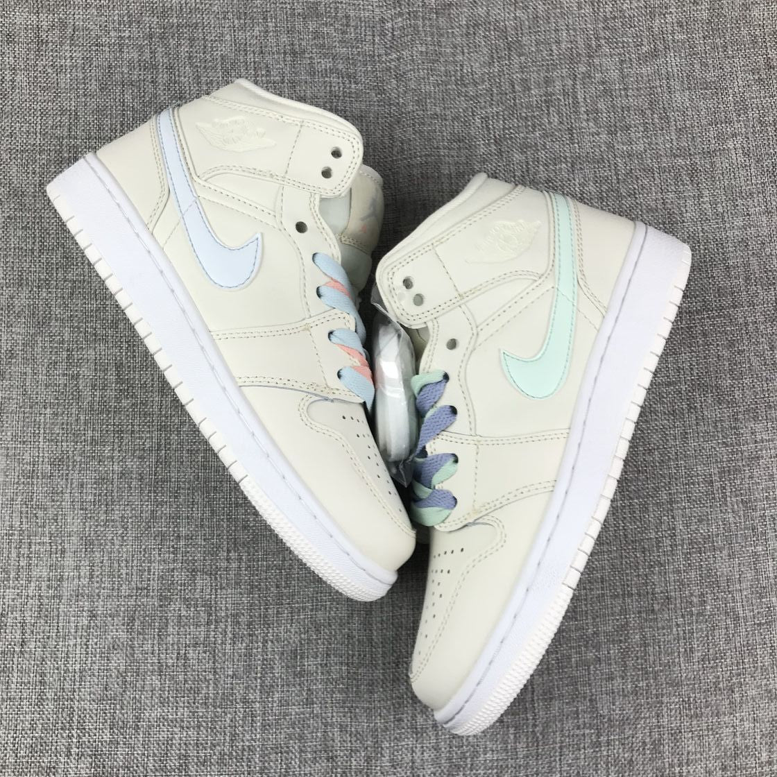 Air Jordan 1 High Pastel Multicolor Sneakers - product image from the listing.