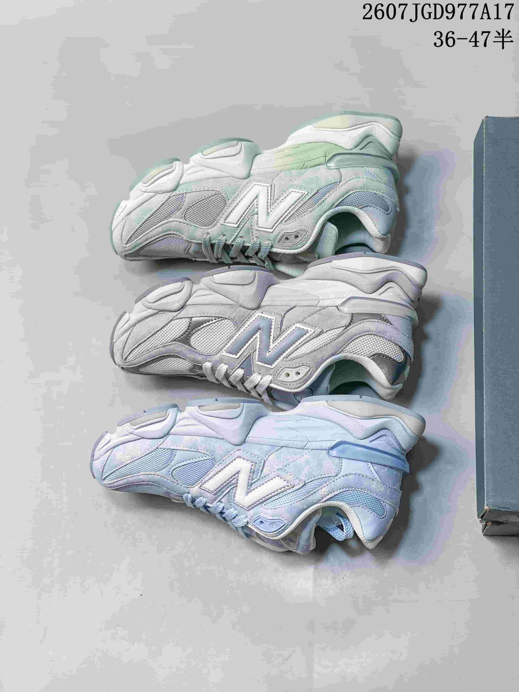 New Balance 9060 Mint Gradient Mesh Trainers 07JGD977A - product image from the listing.