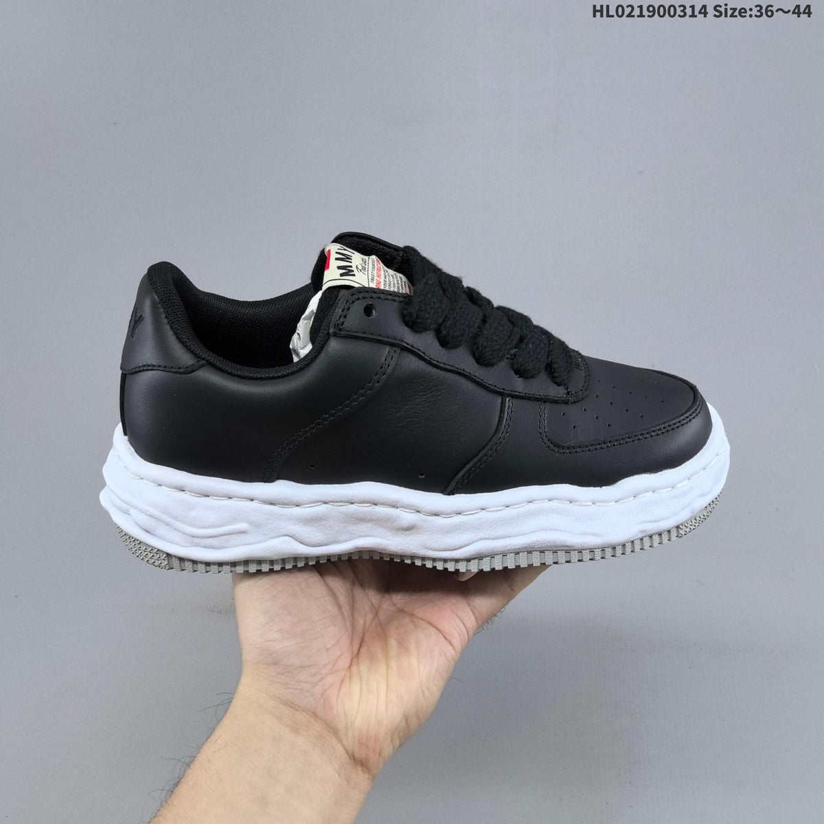 Maison Mihara Yasuhiro Original Sole Low Sneakers in Black - product image from the listing.