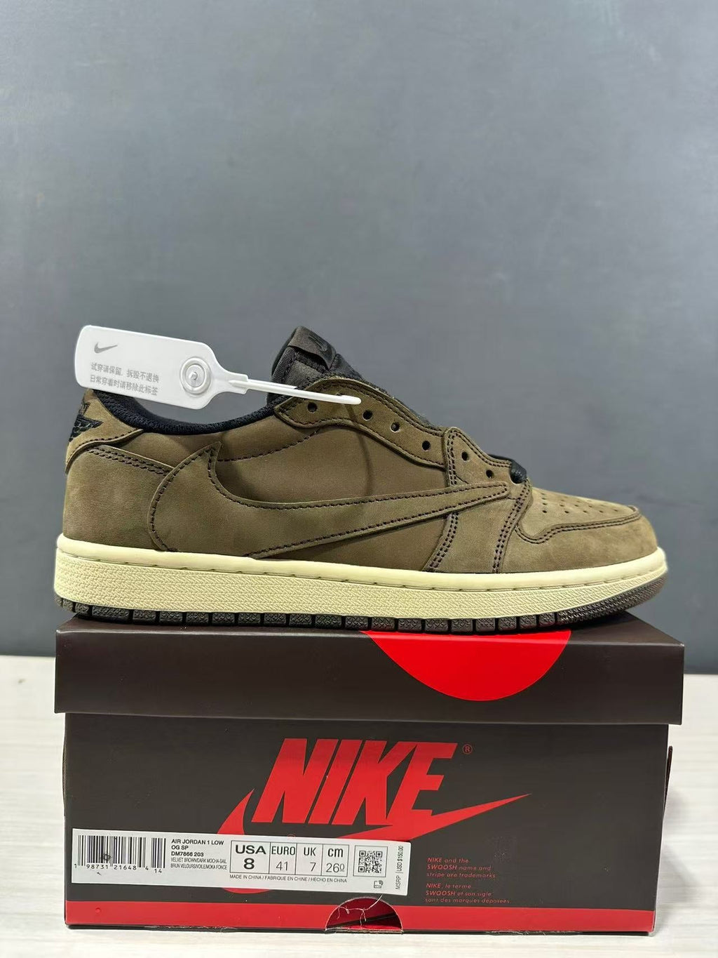 Nike Air Jordan 1 Low OG SP in Olive DM7866-203 - product image from the listing.