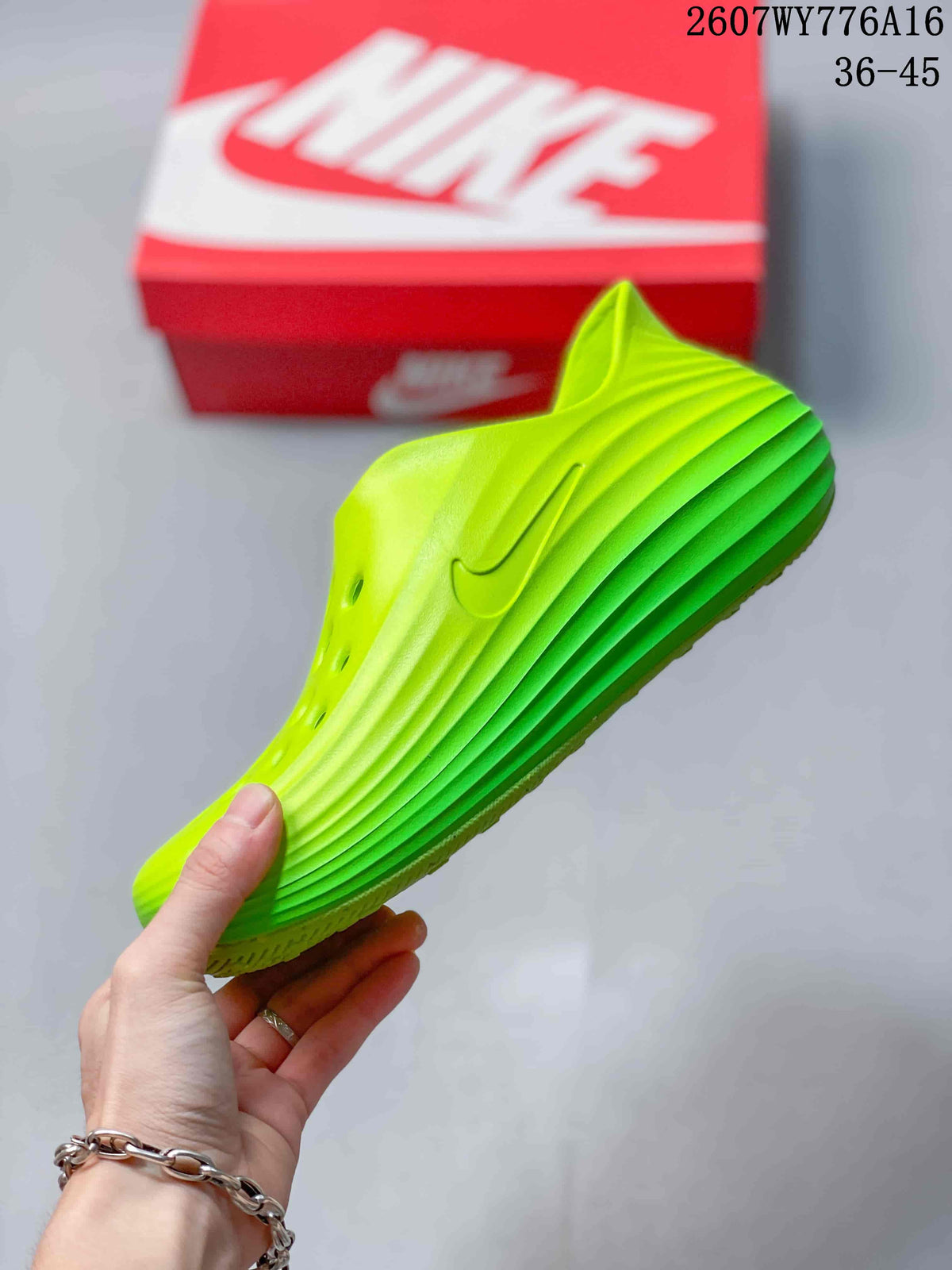 Nike ReactX Rejuven8 Clogs Neon in Green 2607WY776A16 - product image from the listing.