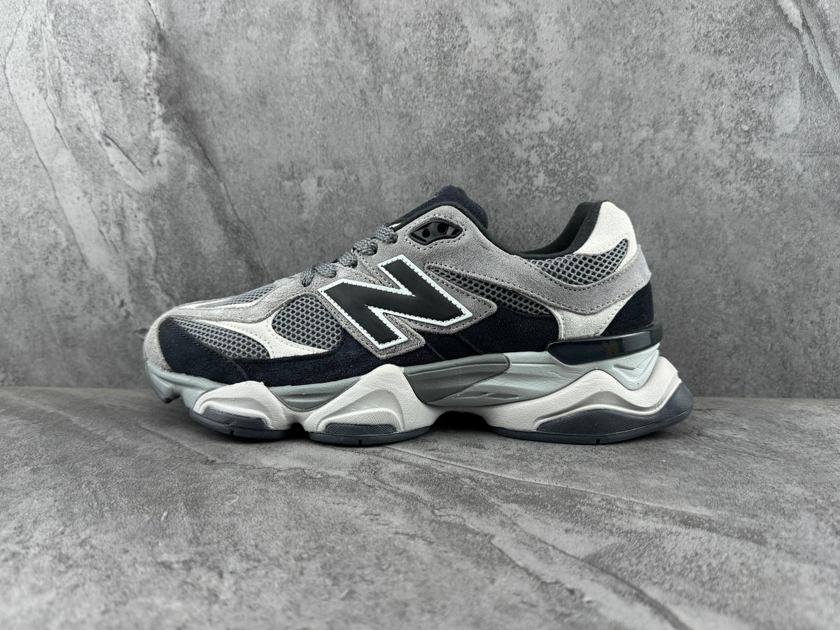 Gray and Black New Balance 9060 Sneakers - product image from the listing.