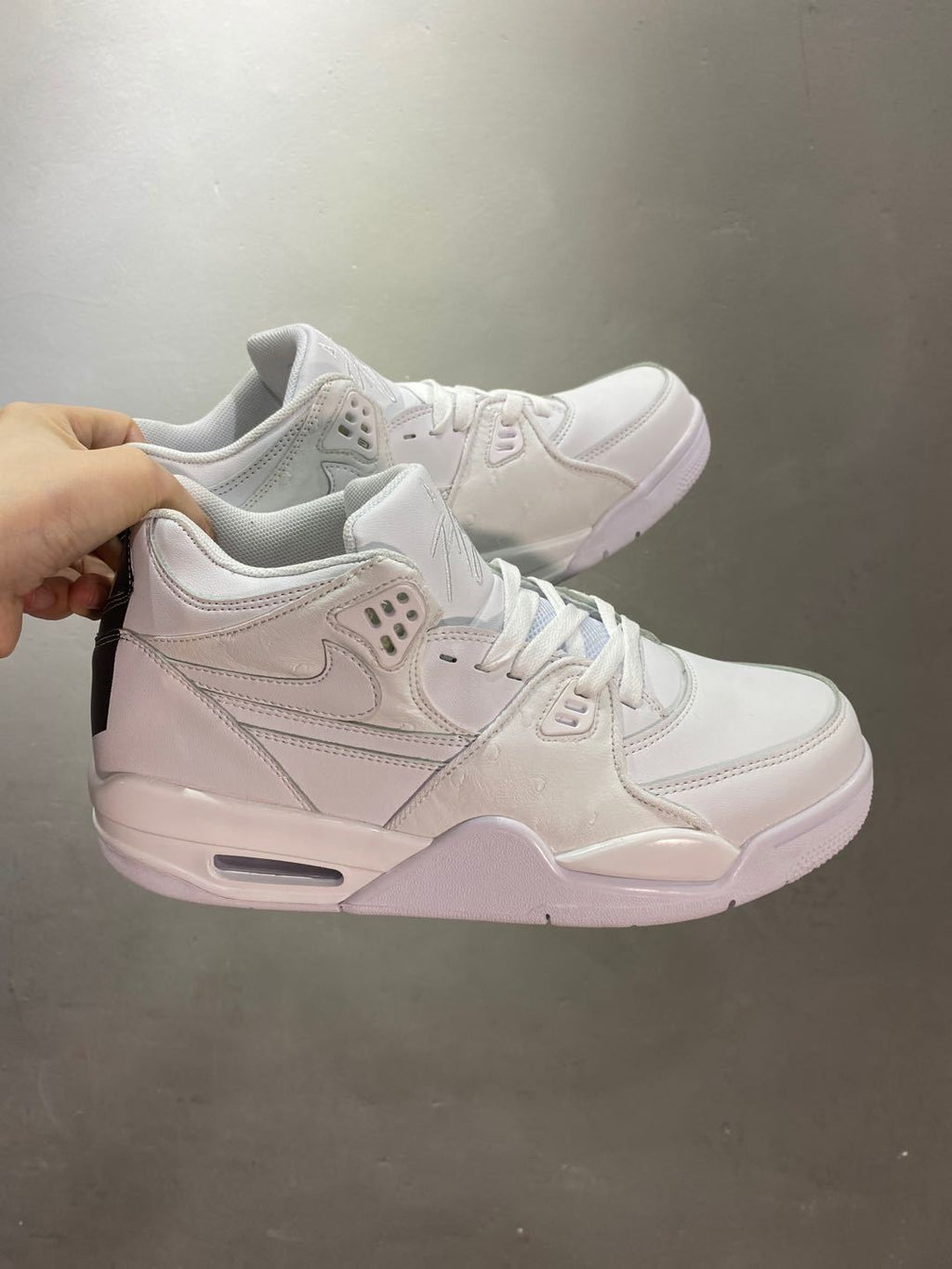 Nike Air Flight 89 High-Top Sneakers in White - product image from the listing.