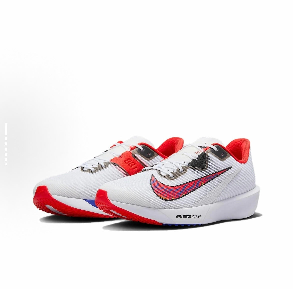 Nike Air Zoom Rival Fly 4 Running Shoes in White Red HQ3512-100 - product image from the listing.