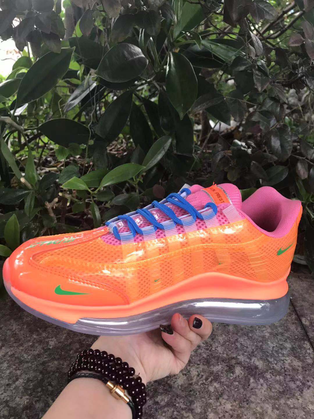 Nike Air Max 720 Sneakers in Orange, in Pink and Blue - product image from the listing.