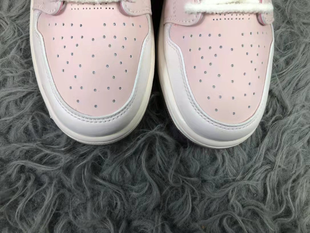 Air Jordan 1 Equality Sneakers Pink White CT5443-666 - product image from the listing.