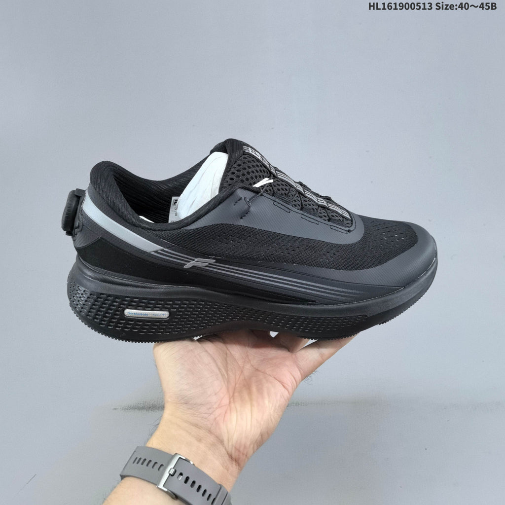 FILA Nuvole Run 3+ Running Shoes, in White and Black - product image from the listing.