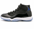 Jordan 11 Retro High-Top Sneakers in Black Blue - product image from the listing.