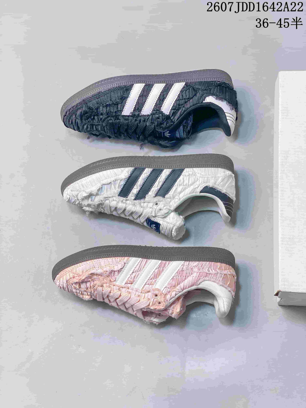 adidas Originals x Caroline Samba OG Ruched Low-Cut Sneakers - product image from the listing.