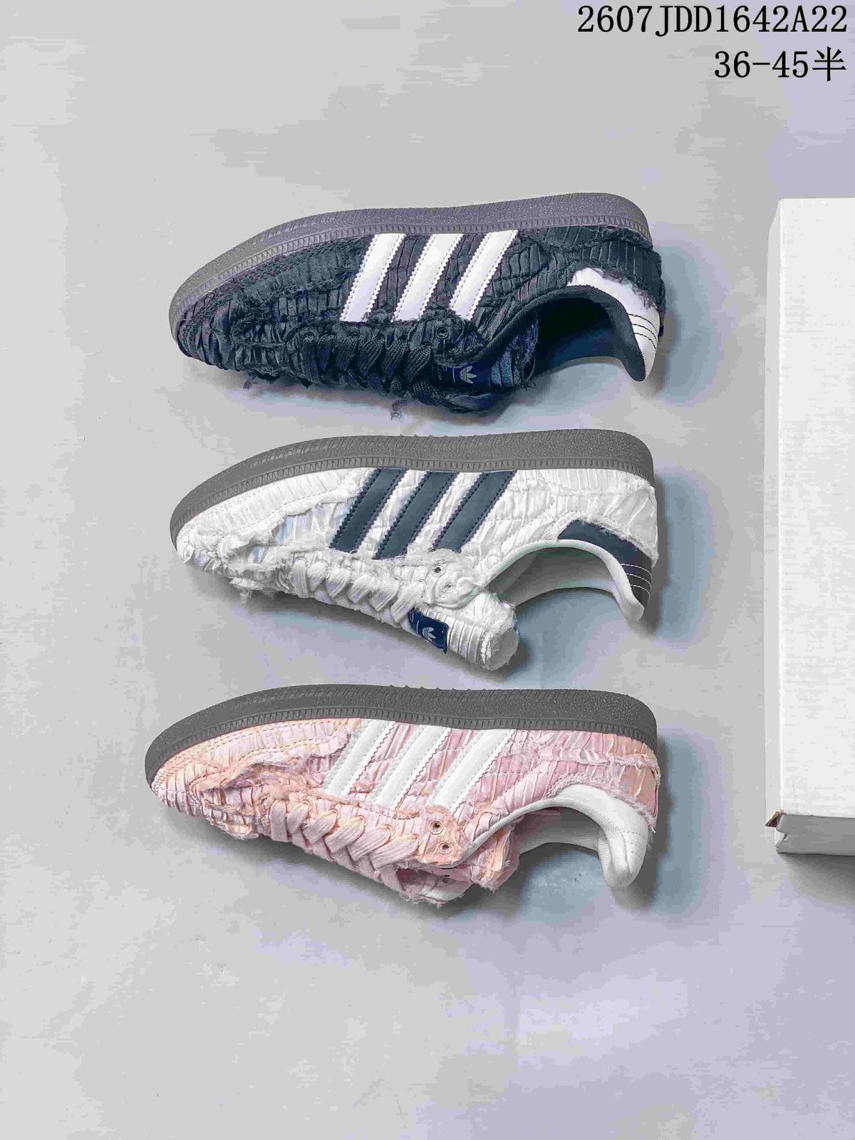 adidas Originals x Caroline Samba OG Ruched Low-Cut Sneakers - product image from the listing.