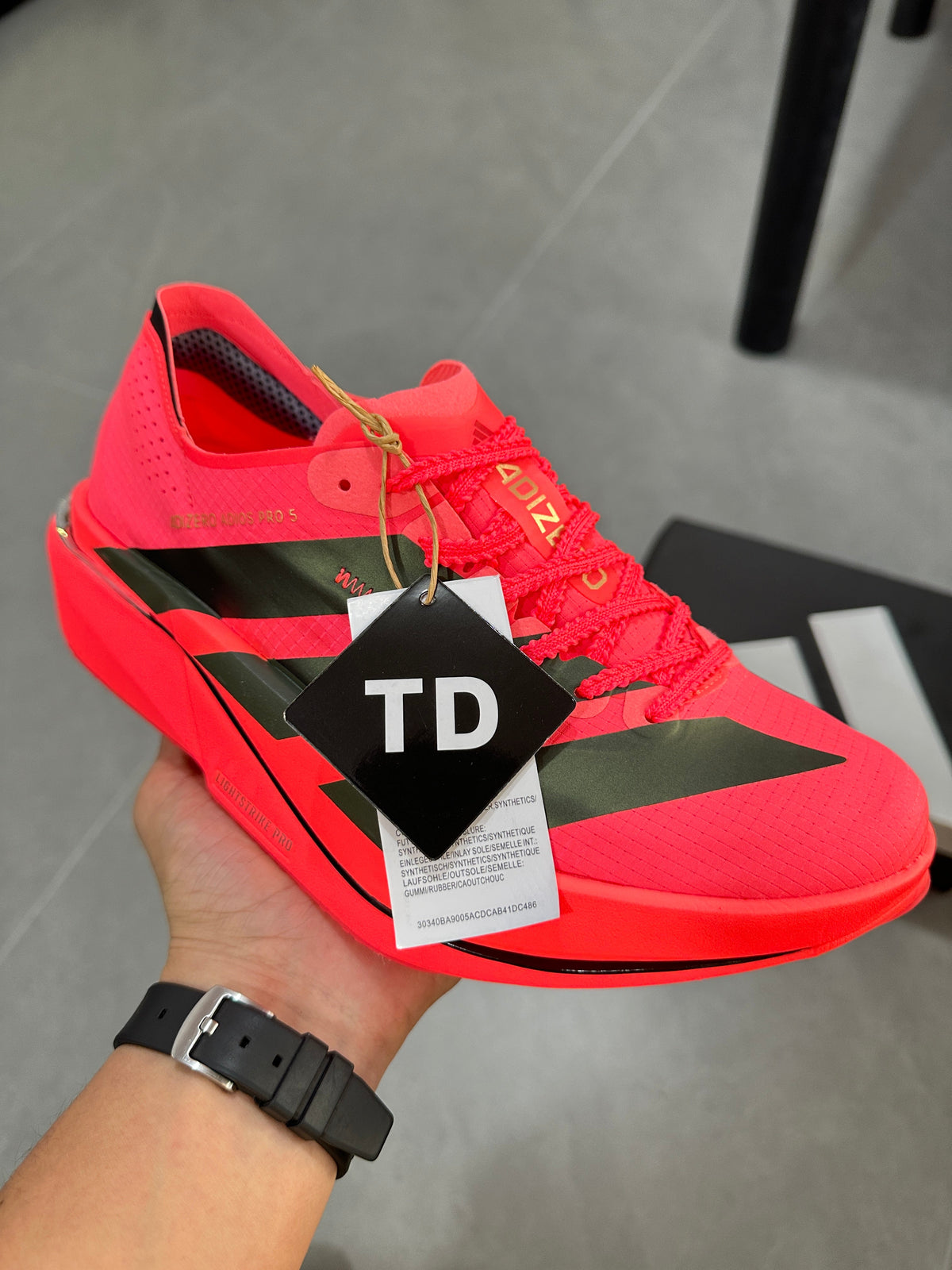 adidas D.O.N. Issue 5 Basketball Shoes in Red Black KI8294 - product image from the listing.