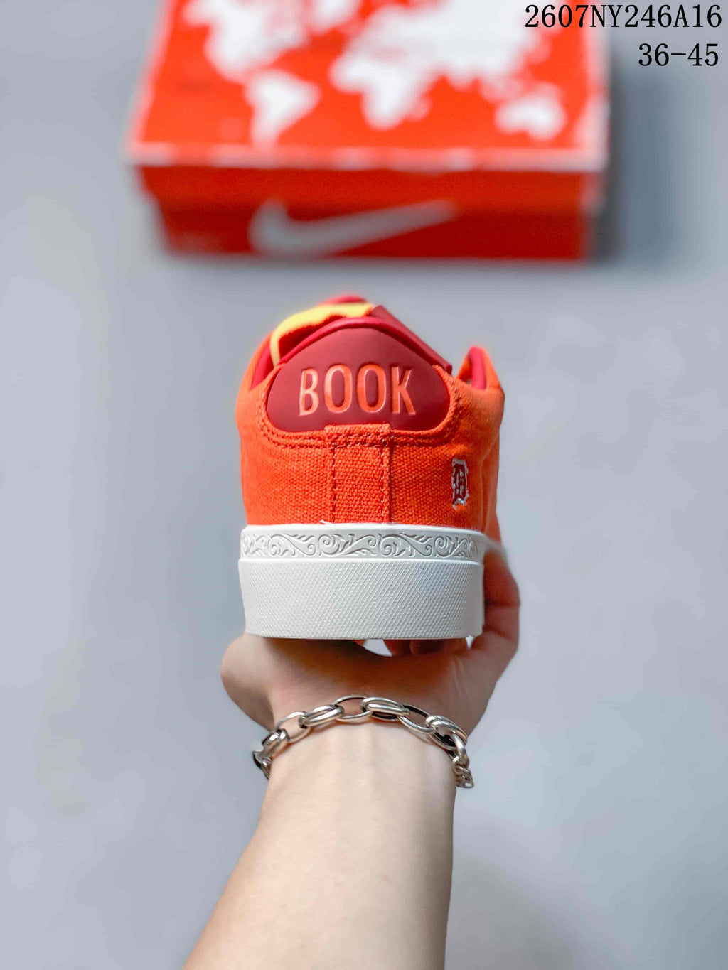 Nike Devin Booker Blazer Low Sneakers in Orange 2607NY246A16 - product image from the listing.