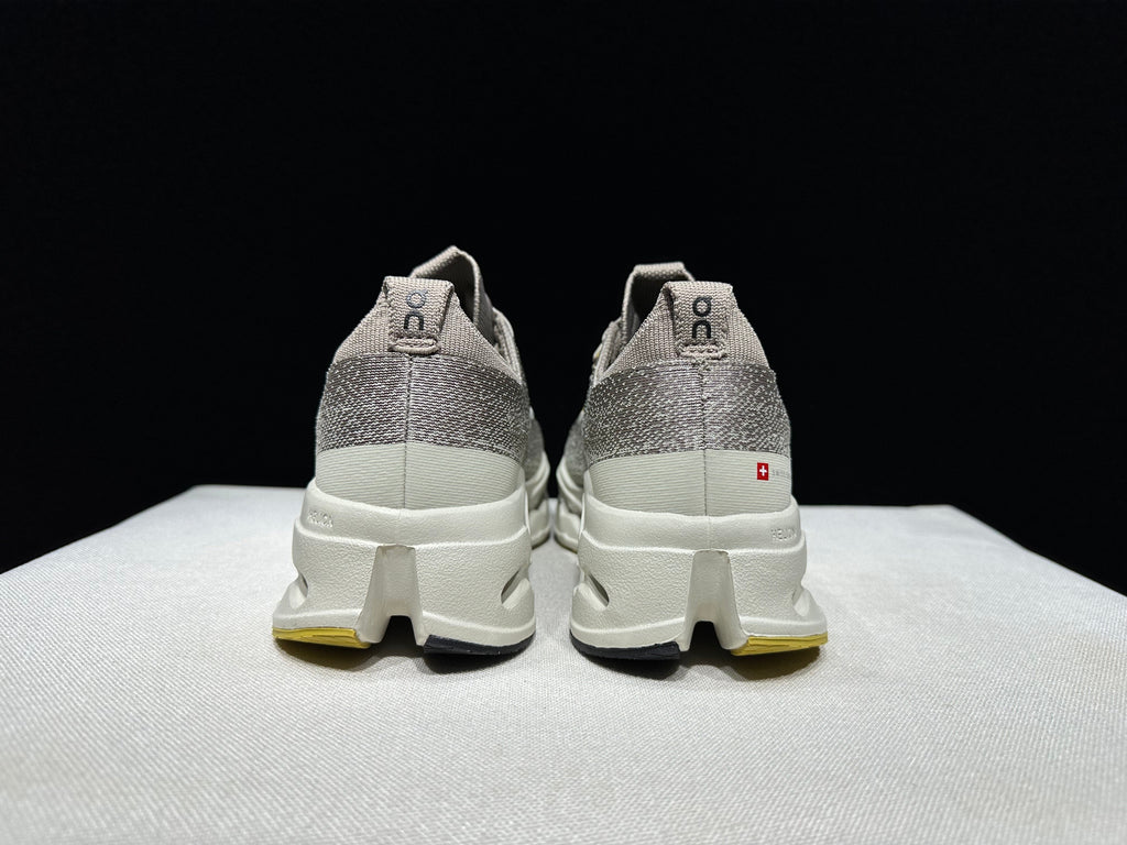 On Cloudsurfer Max Running Sneakers in Gray Beige - product image from the listing.
