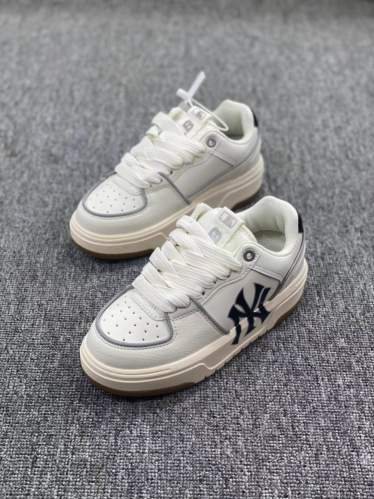 White MLB Chunky Low-Top Sneakers - product image from the listing.