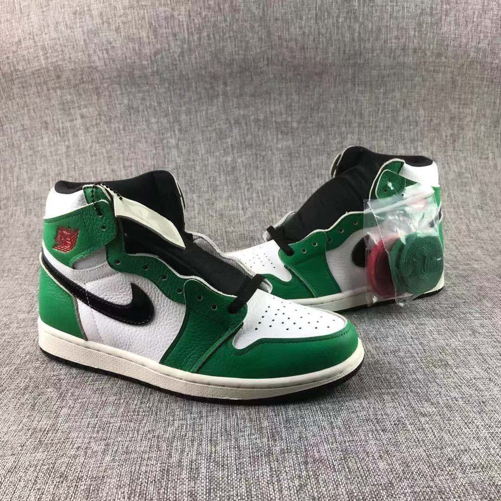 Air Jordan 1 Lucky Green High-Top Sneakers - product image from the listing.