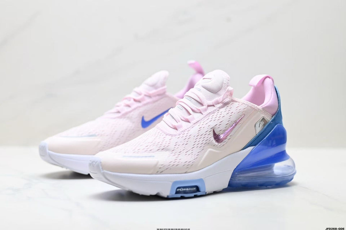 Nike Air Max 270 Sneakers in White Pink Blue JFD268-GE - product image from the listing.