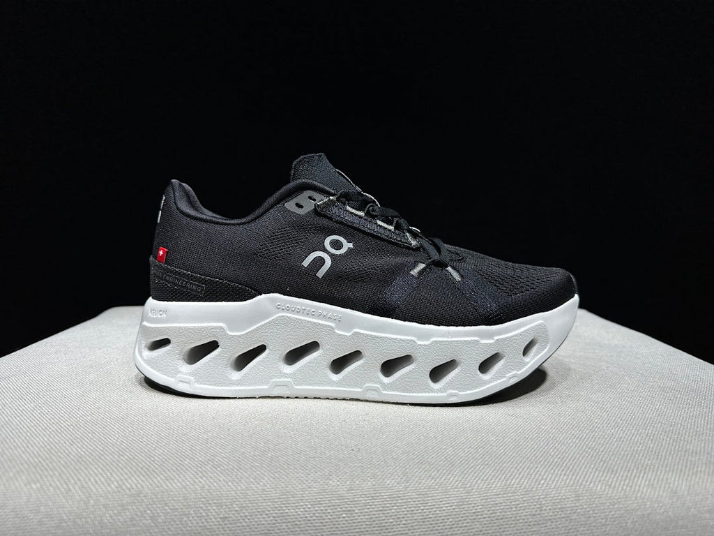 On CloudEclipse Running Shoes in Black and White - product image from the listing.