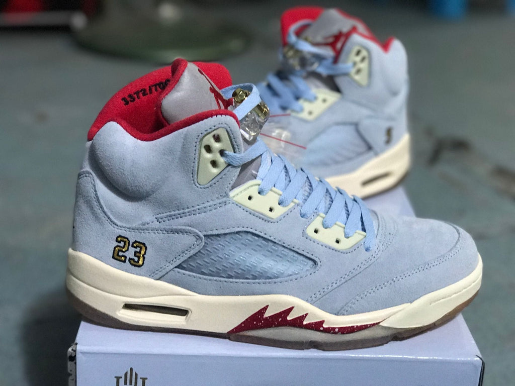 Air Jordan 5 Trophy Room SP Blue Sneakers C11899400 - product image from the listing.