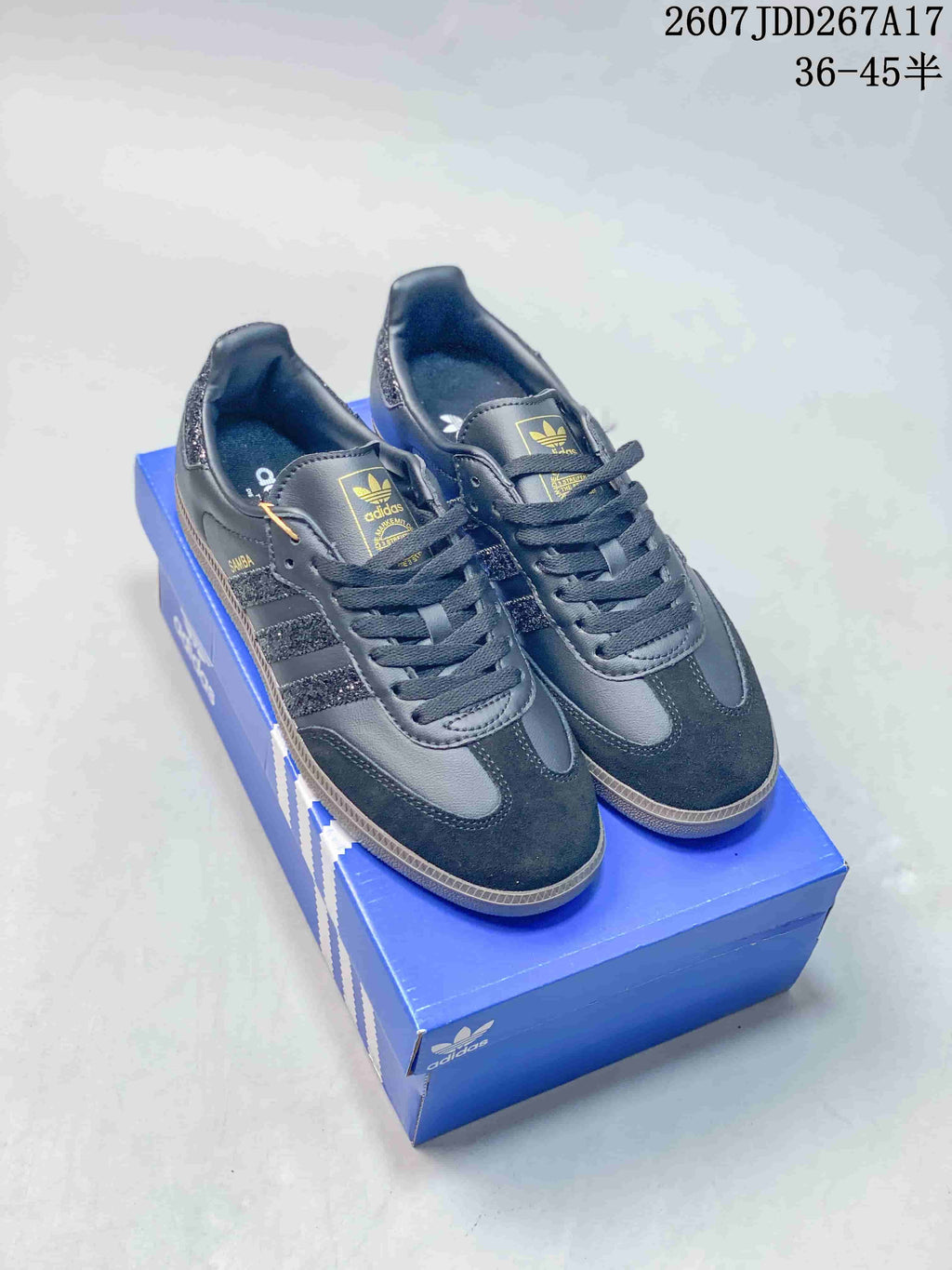 adidas Originals Samba Low-Cut Sneakers Black Glitter JDD267A17 - product image from the listing.