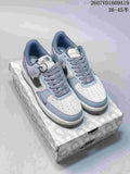 Nike Air Force 1 Low North Face Sneakers in Blue Gray - product image from the listing.