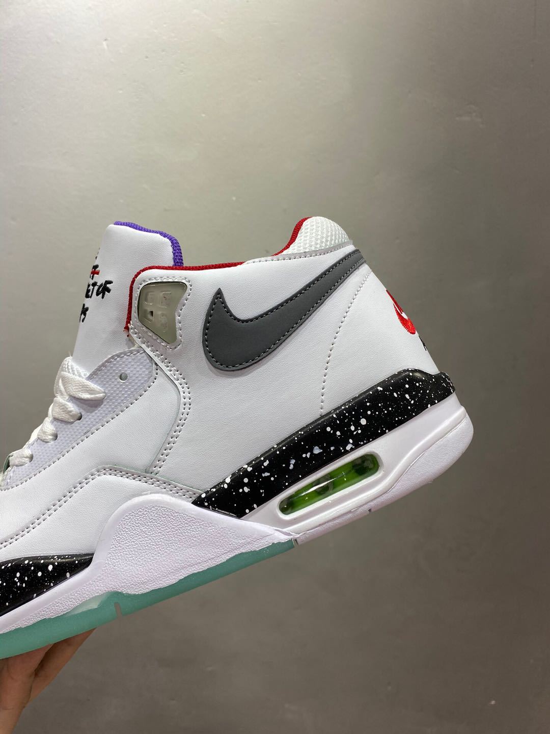 Nike Air Flight 89 White Glow Basketball Trainers - product image from the listing.