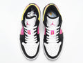Jordan 1 Low Sneakers in Yellow Pink Black CW5564-001 - product image from the listing.