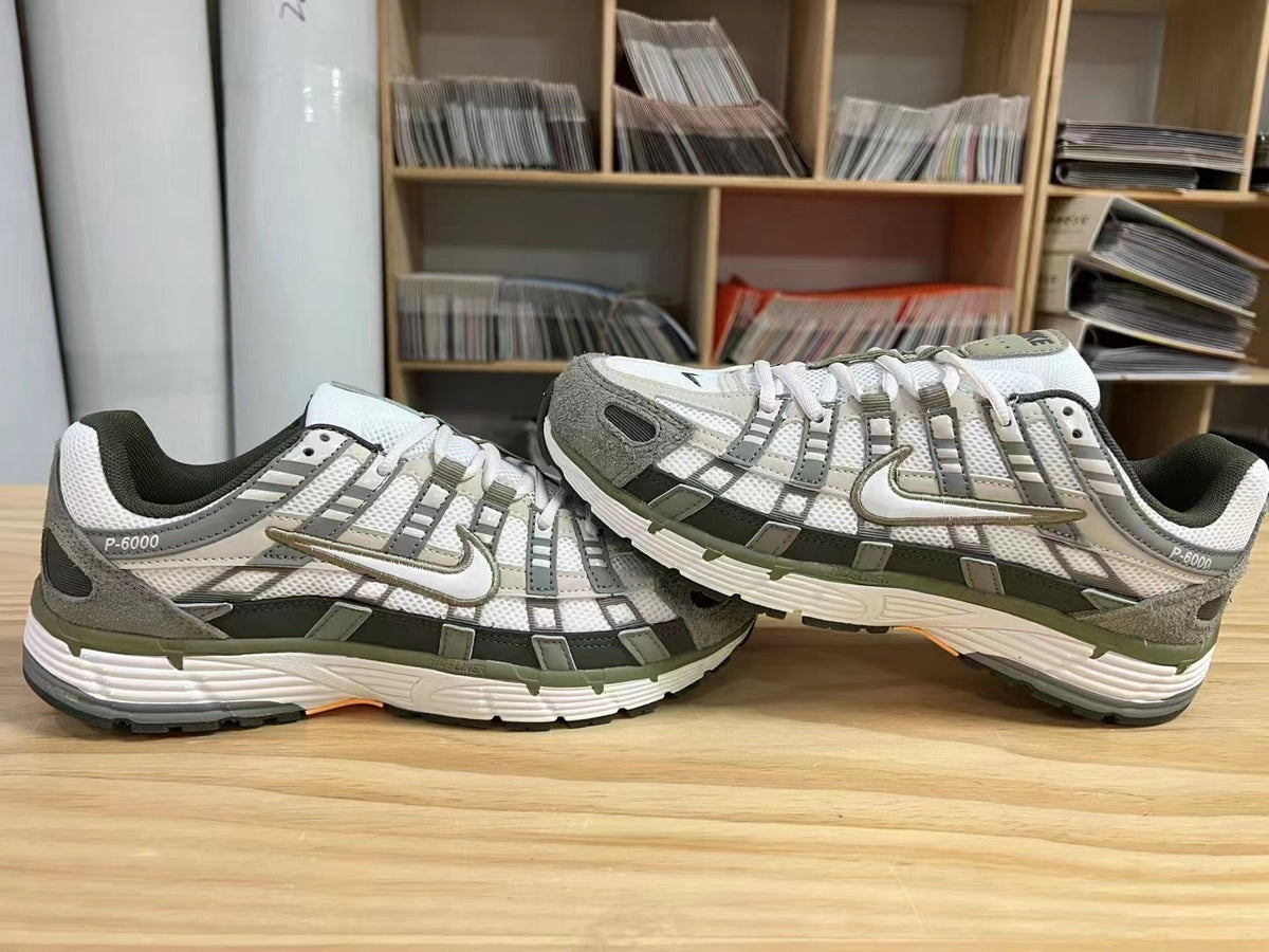 Nike P-6000 Sneakers in White Grey Olive IH0246-320 - product image from the listing.
