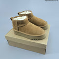 UGG-Style Mini Platform Winter Boots in Chestnut - product image from the listing.