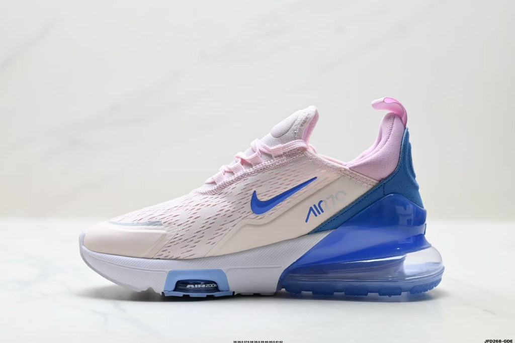 Nike Air Max 270 Sneakers in White Pink Blue JFD268-GE - product image from the listing.