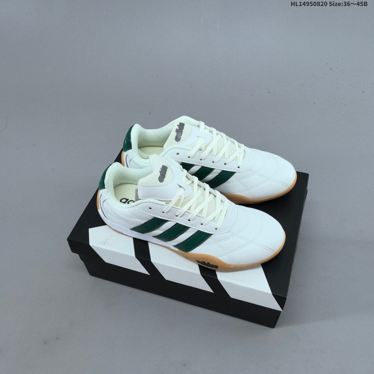 Adidas Adiracer Low-Top Sneakers in White Green HQ7403 - product image from the listing.