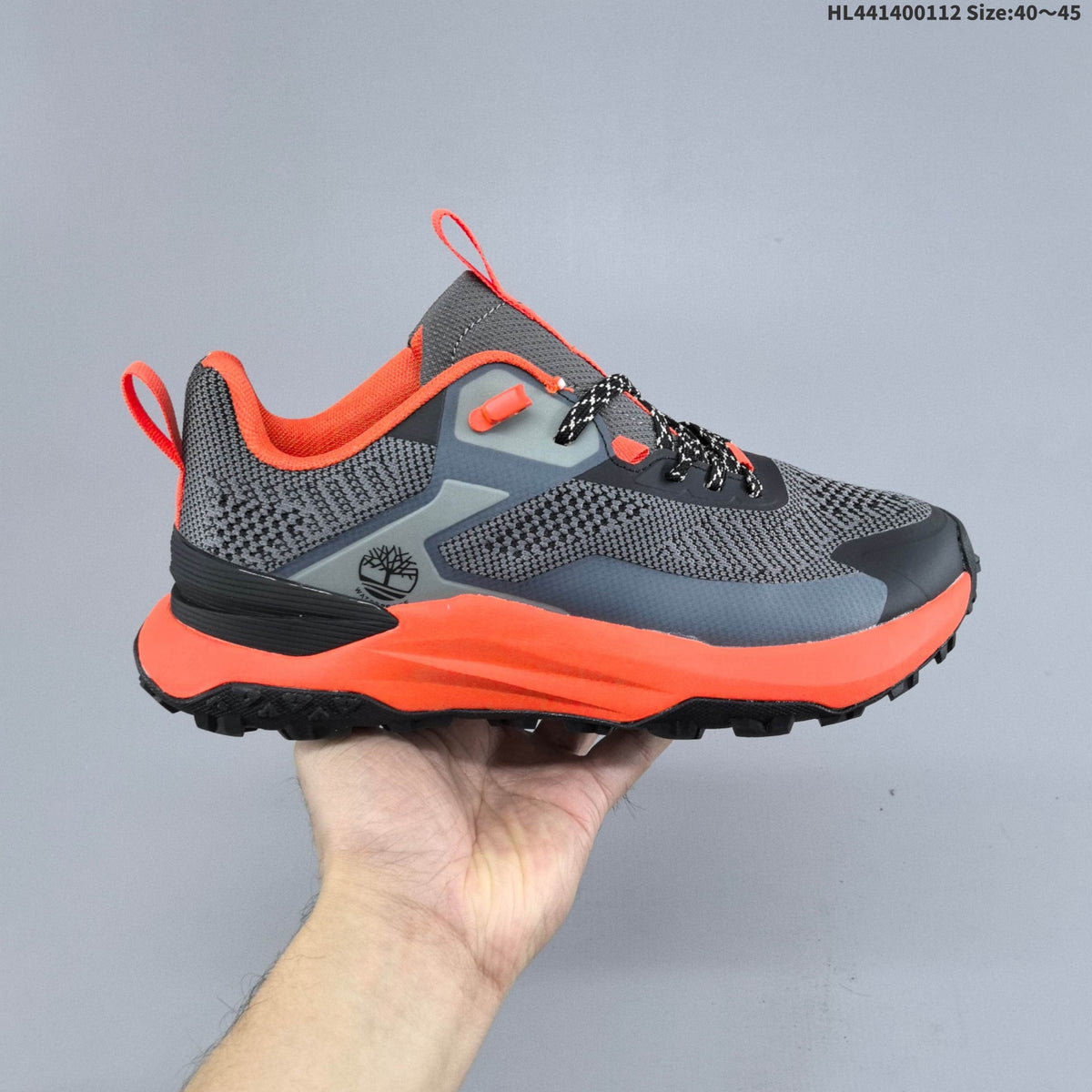 Timberland Trail Trainers in Gray with Orange Accents - product image from the listing.