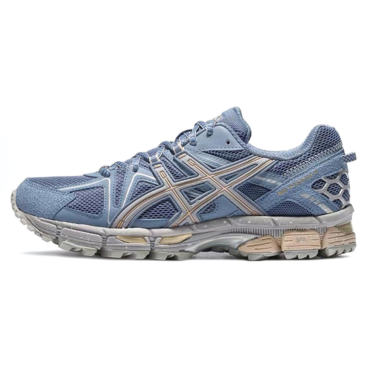 K15 Blue and Khaki Trail Trainers - product image from the listing.