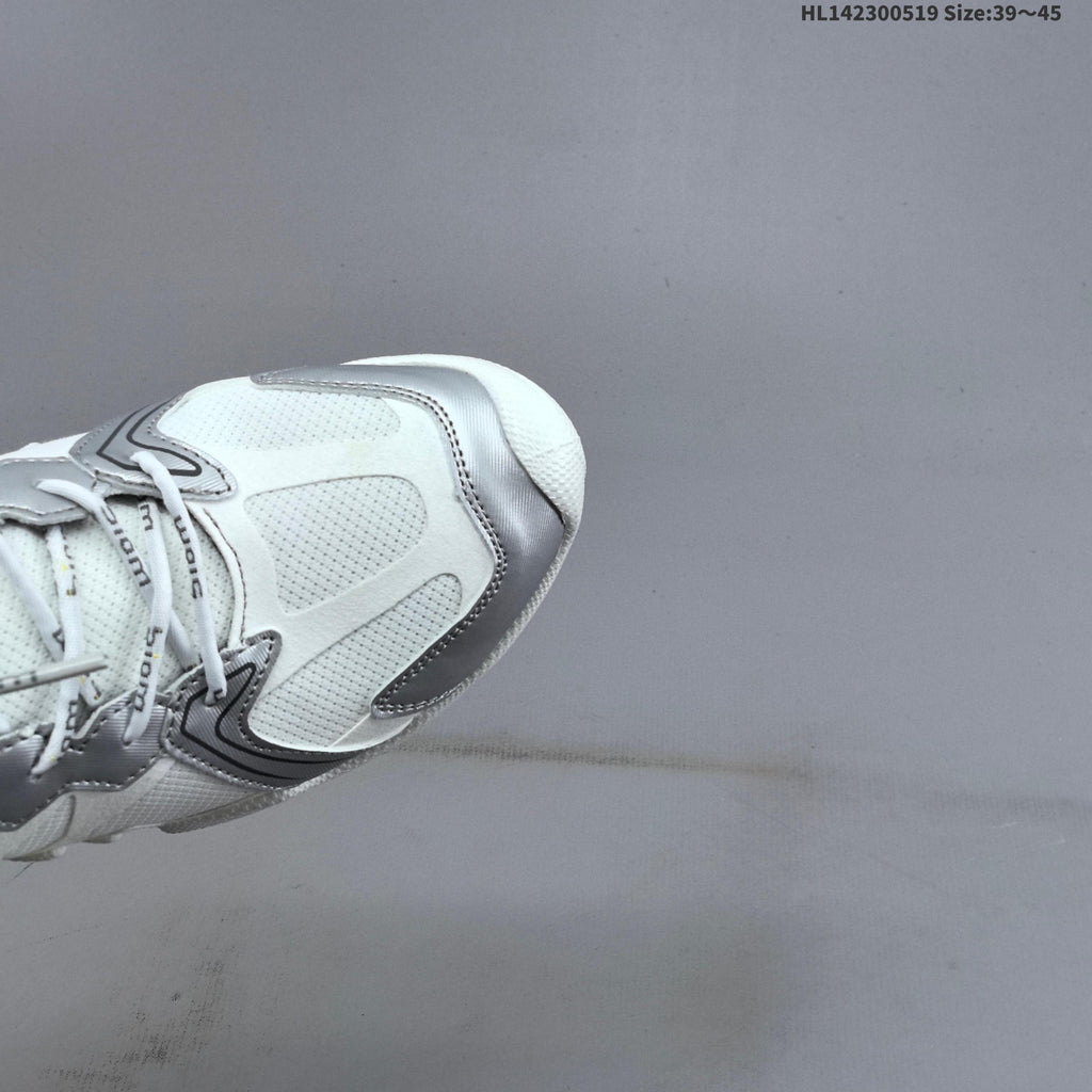 ECCO Biom C-Trail Low-Top Sneakers, in White and Silver - product image from the listing.